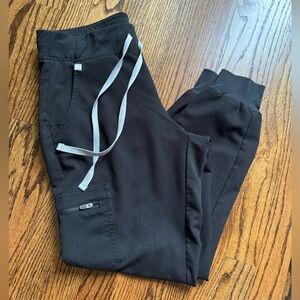 FIGS Black Zamora Jogger Petite Small, excellent condition